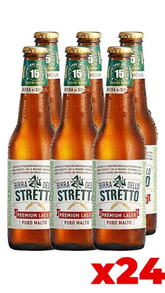 Birra dello Stretto Premium Lager - Cassa 24 bottiglie 33cl