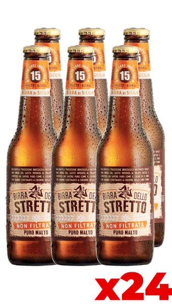 Birra dello Stretto Non Filtrata - Cassa 24 bottiglie 33cl