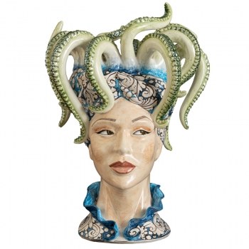 Testa di moro Medusa Cori Amenta H.52 cm