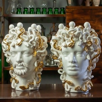 Teste di Moro Medusa Luxury Gold 40 cm