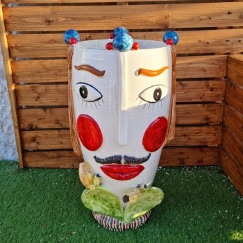 Testa Ceramica Uomo Fichi cm 67