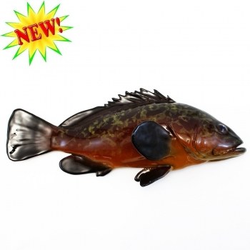 Pesce Ceramica Cernia cm 38