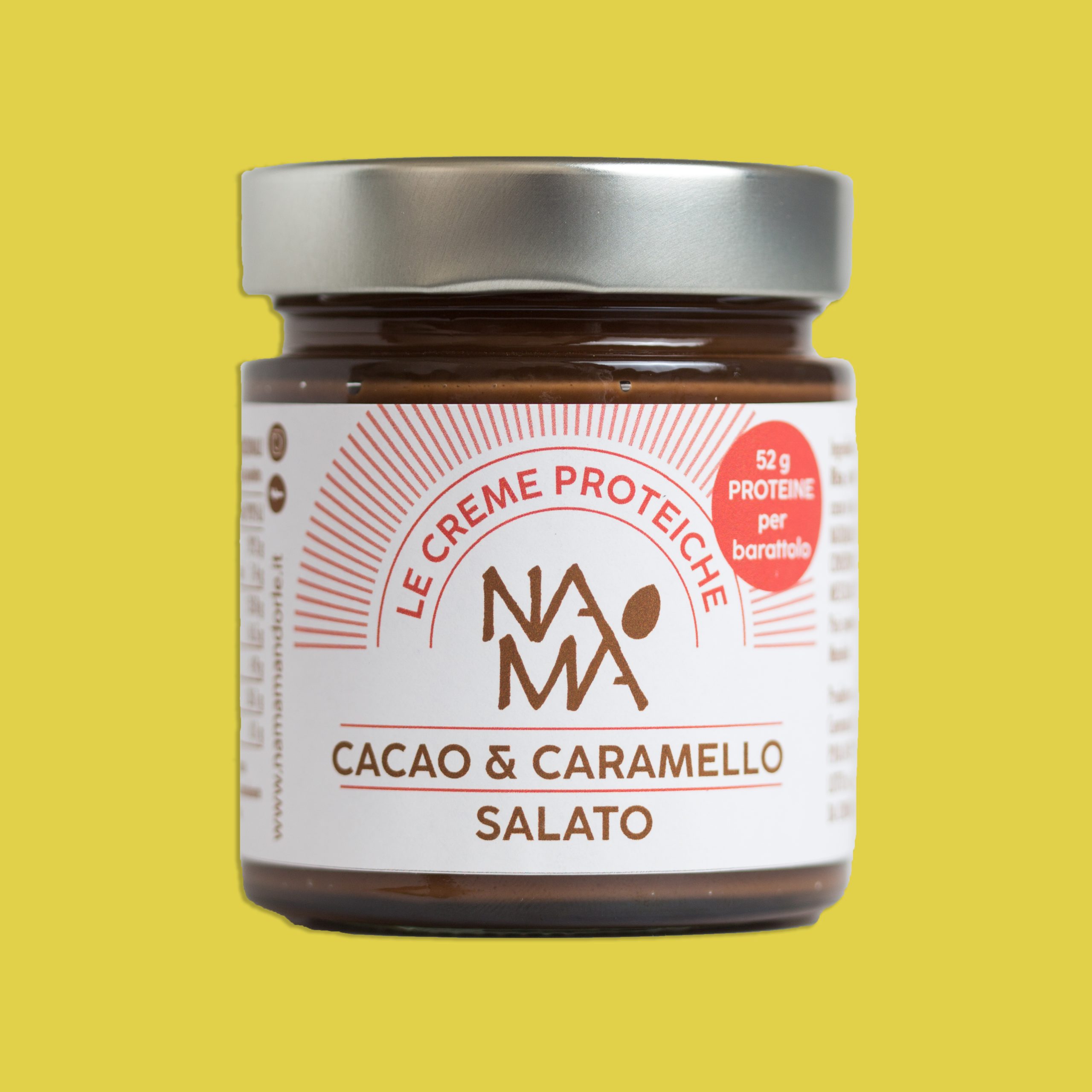 Crema di arachidi, cacao, caramello salato