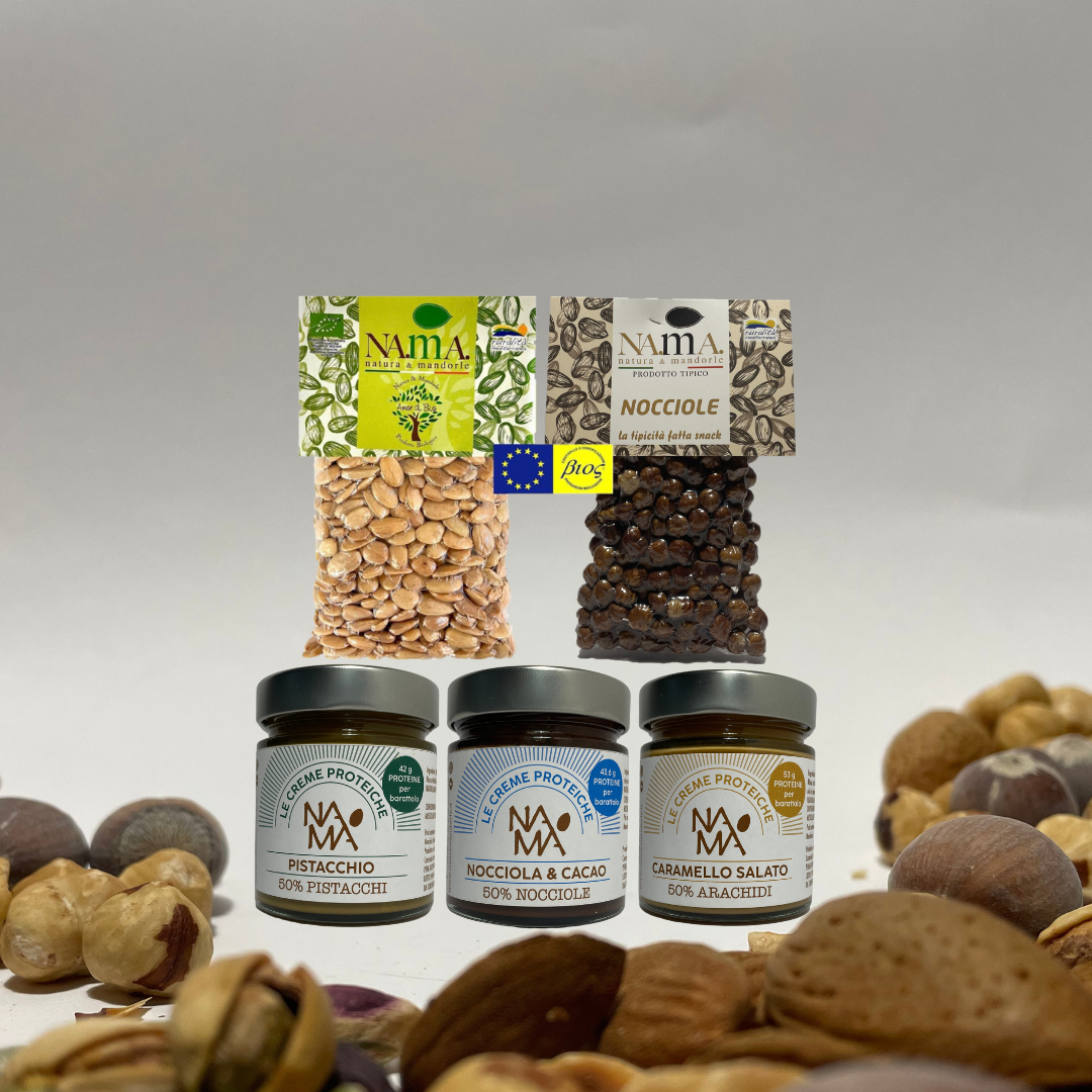 Box Prodotti Siciliani Bio: Mandorle, Nocciole, Creme