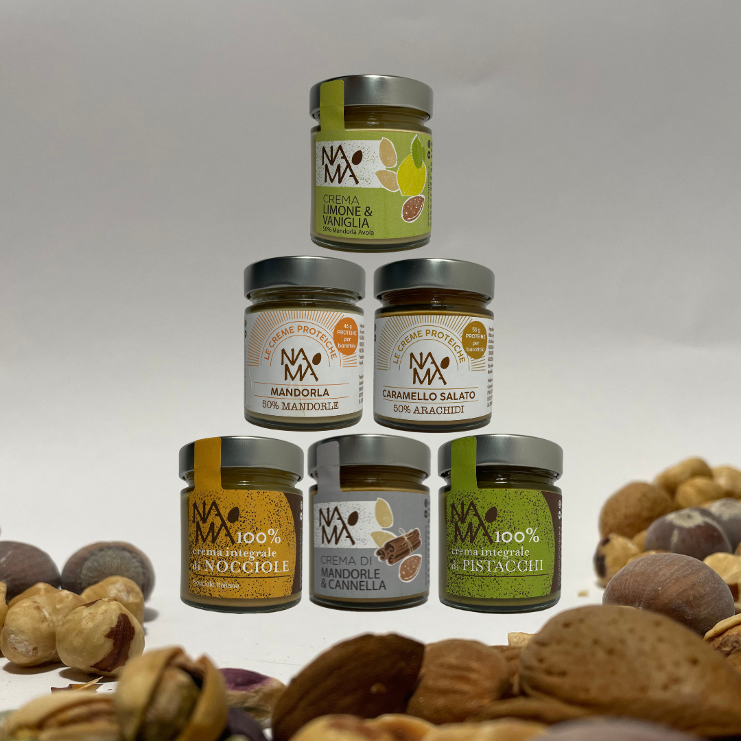 Creme Spalmabili Vegan: Box con 6 Gusti Diversi
