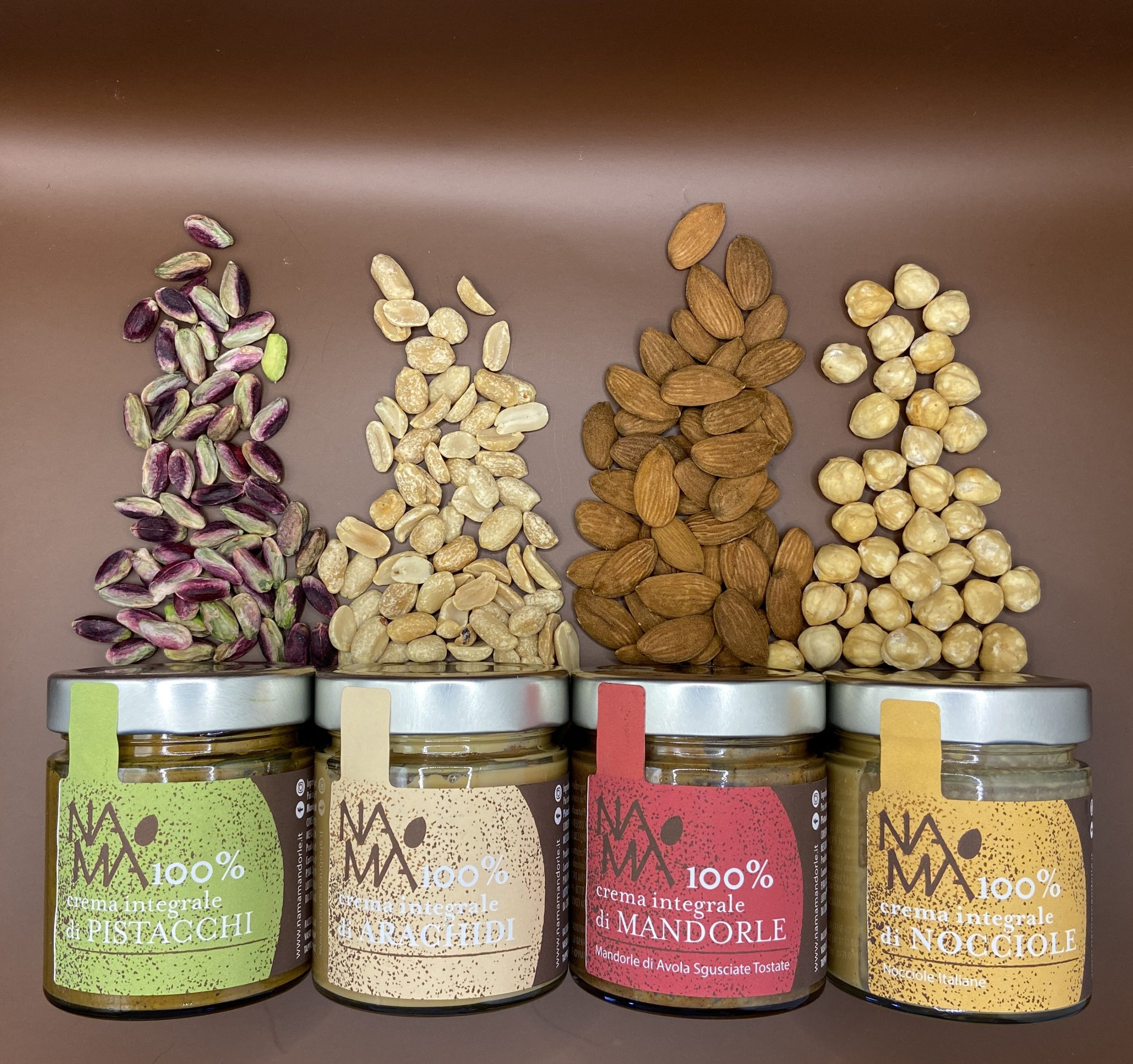 Box 4 Creme 100% di Frutta Secca, Pronte da Spalmare