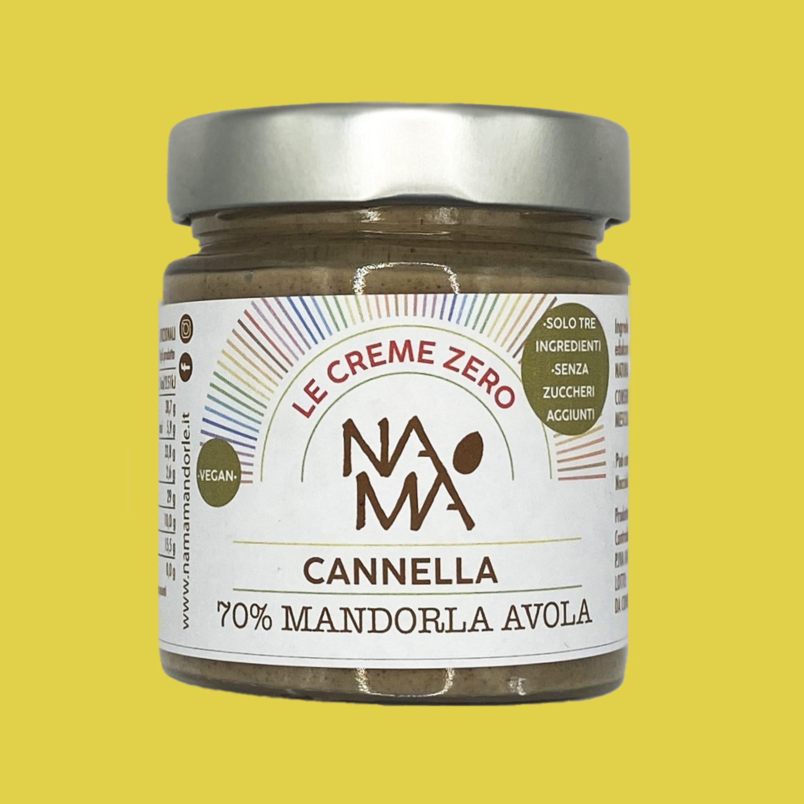 Crema Cannella e Mandorle, Zero Zuccheri Aggiunti