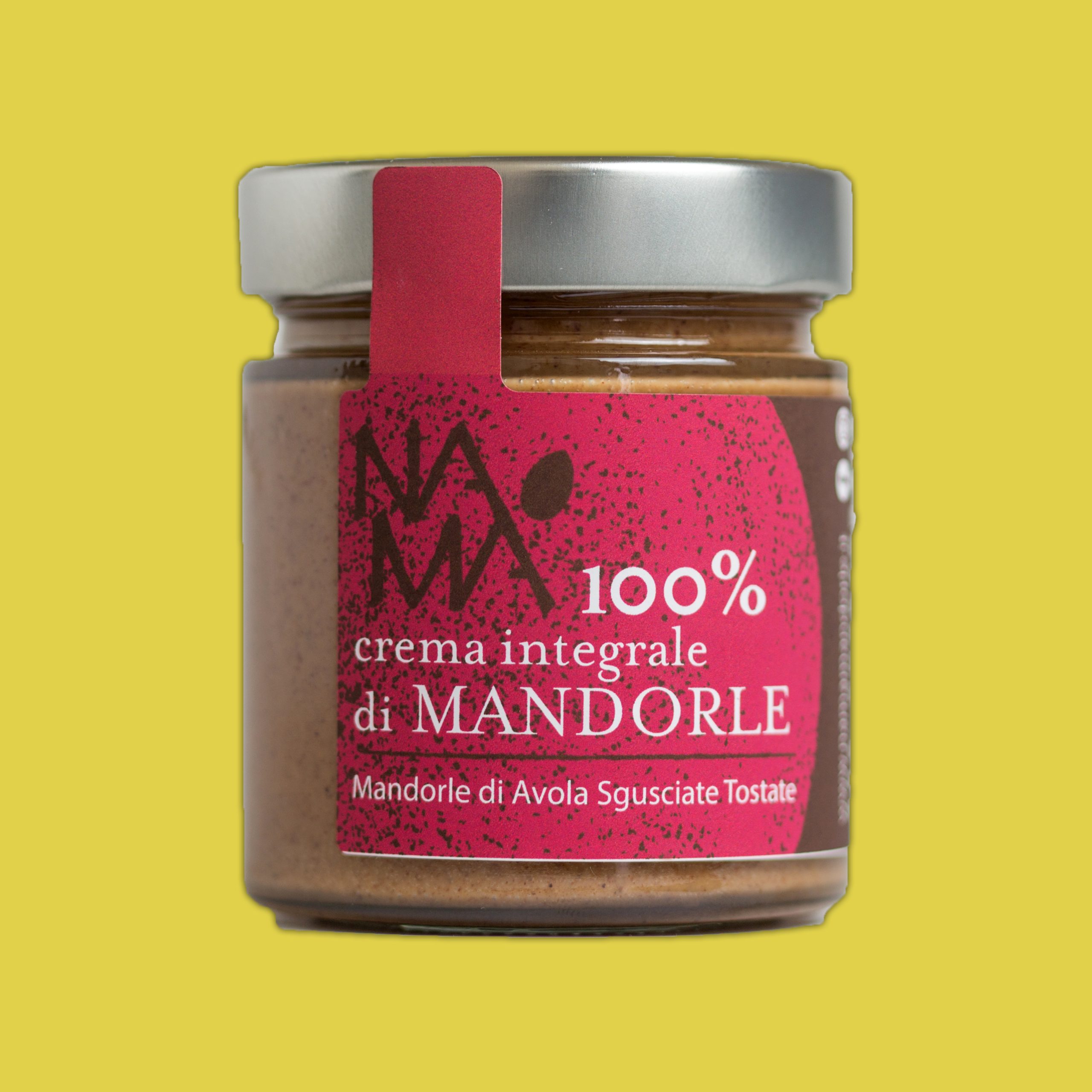 Crema di Mandorle 100% Avola sgusciate e tostate