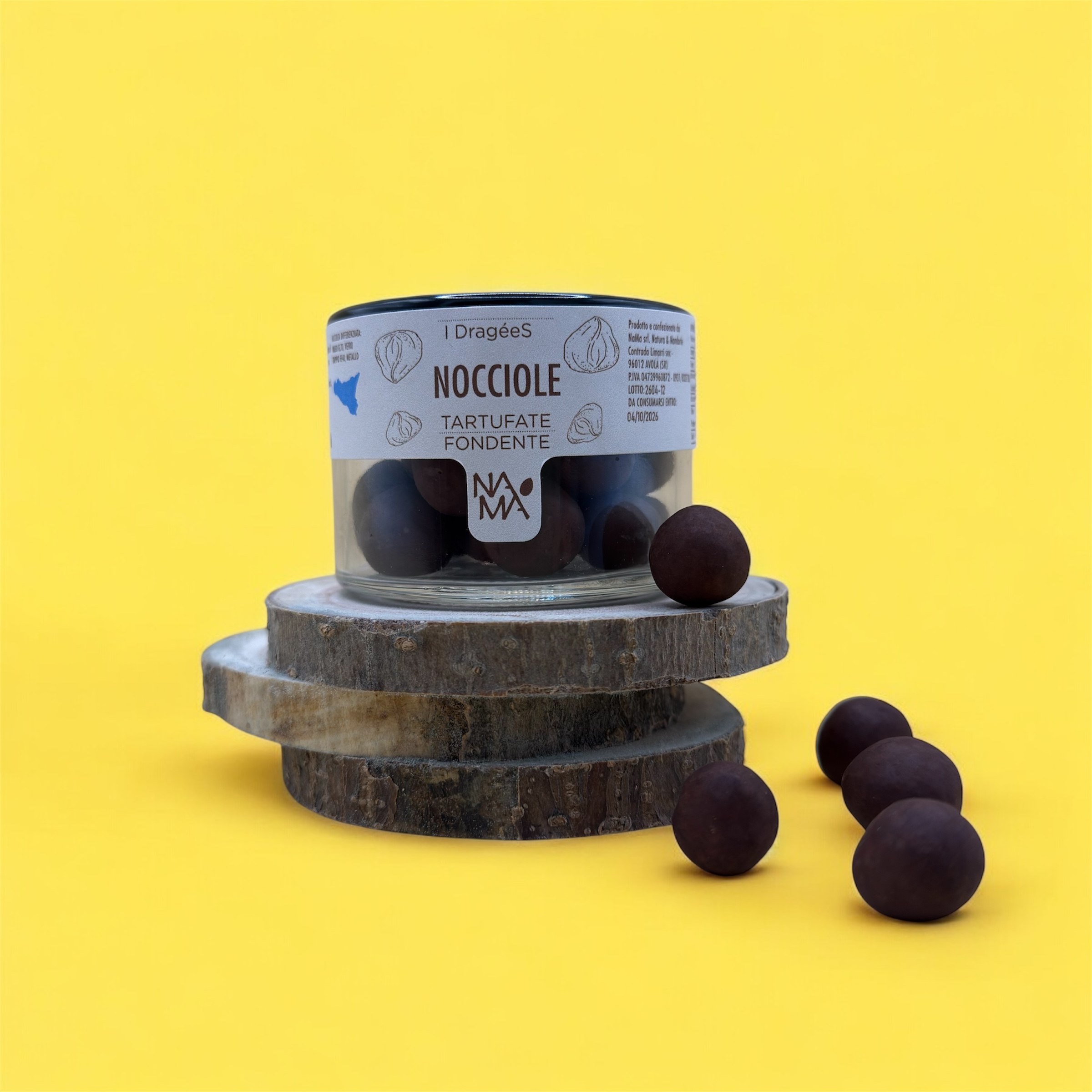 Nocciole Tartufate Siciliane al Cioccolato Fondente