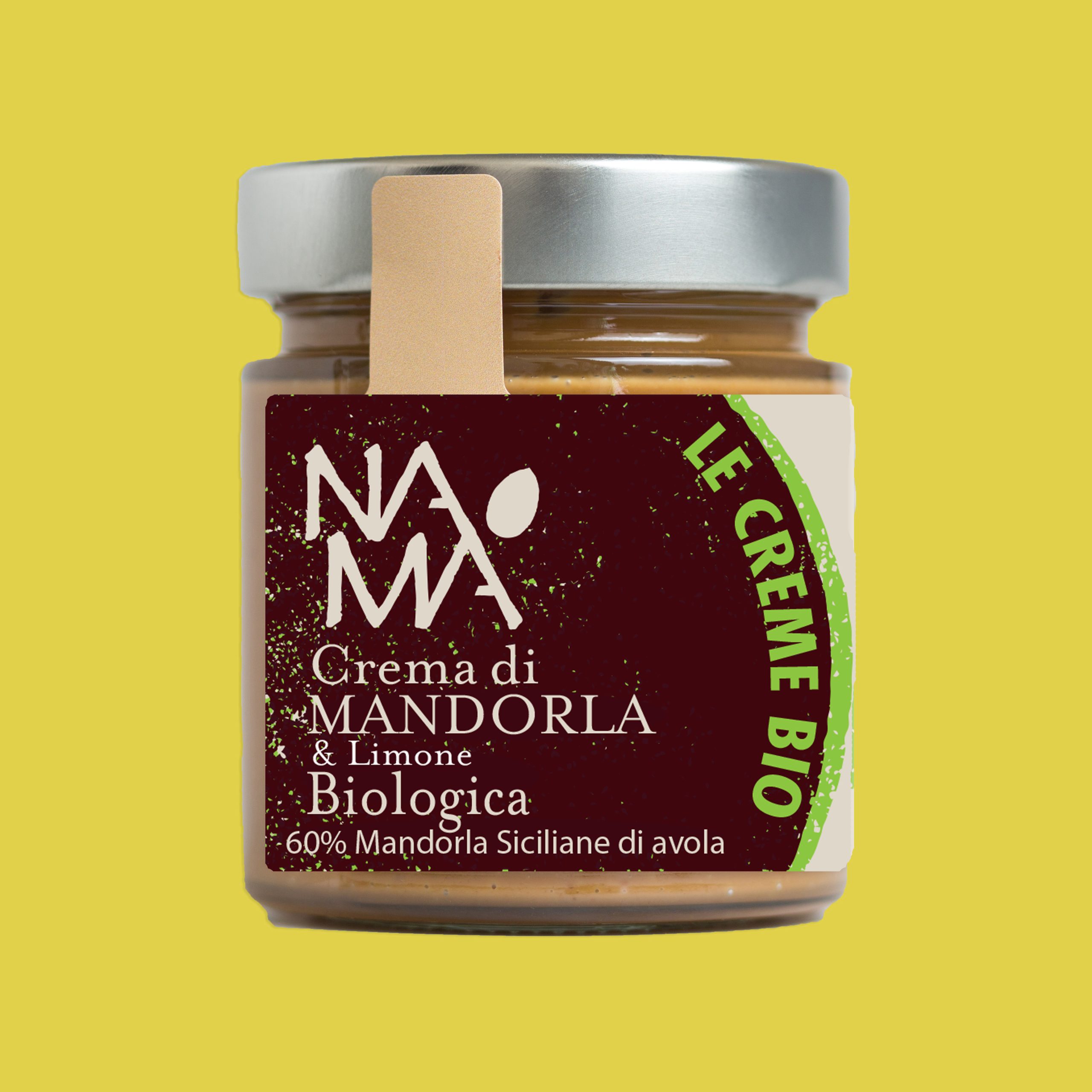 Crema di Mandorle e Limone BIO Pronta da Spalmare