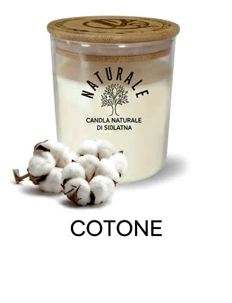 Candela profumata di soia - Cotone