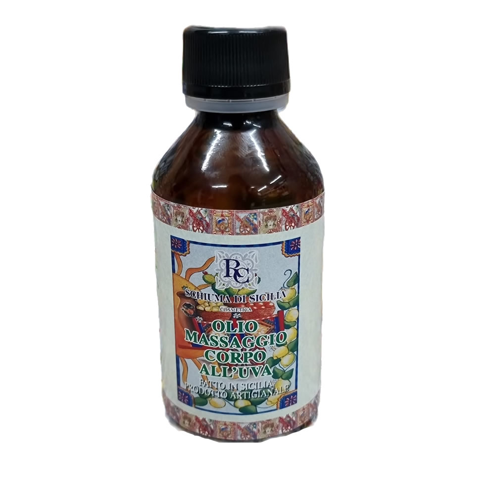 Olio massaggio corpo al vino