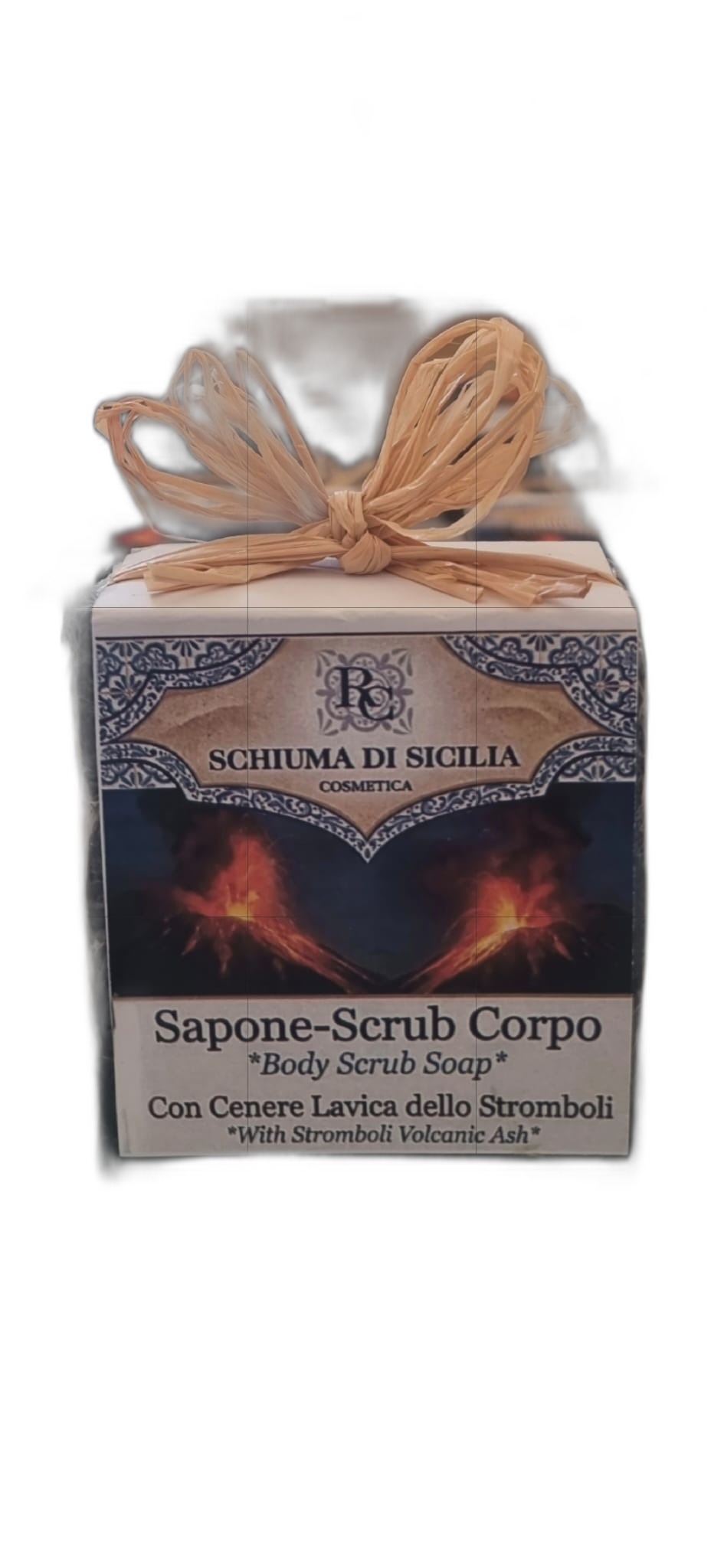 Sapone-Scrub Corpo con Cenere Lavica dello Stromboli