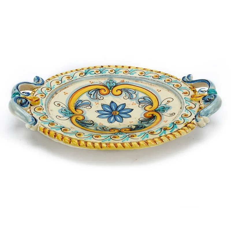 Centrotavola in ceramica ovale medio.