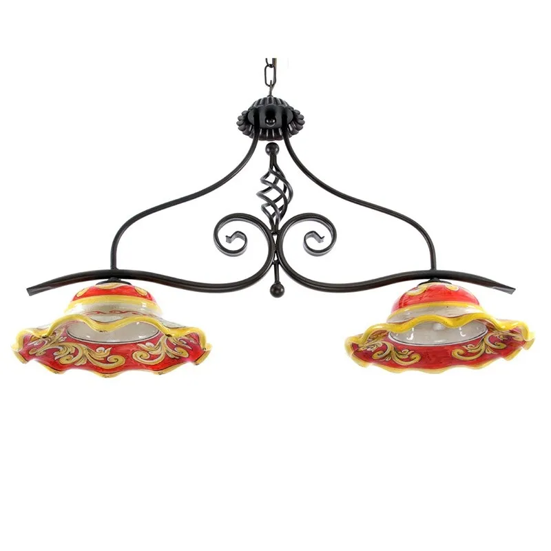 Lampadario in ceramica Bilancere Pigna