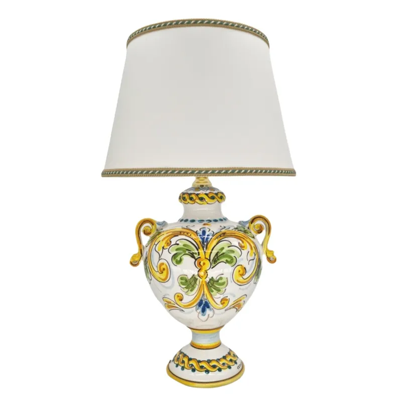 Lume in ceramica piccolo Giallo