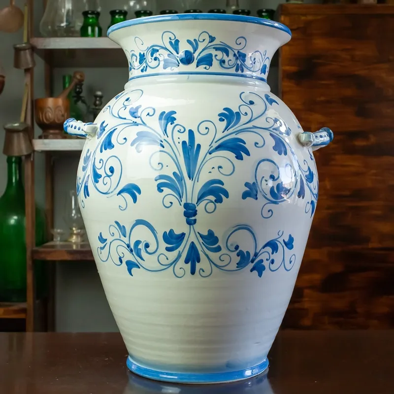 Portaombrelli in ceramica con manici