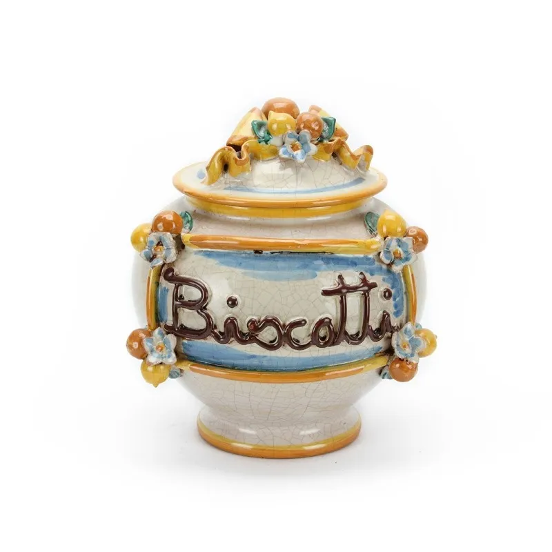 Portabiscotti in ceramica