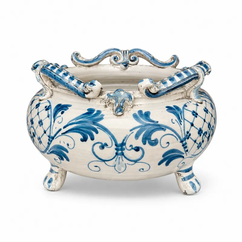 Centrotavolo in ceramica tondo Corona