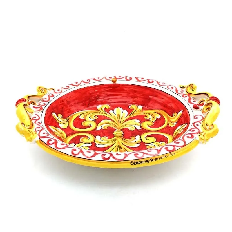 Centrotavola in ceramica tondo liscio RO
