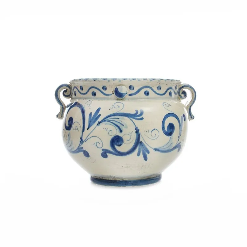 Portavaso in ceramica con manici piccolo
