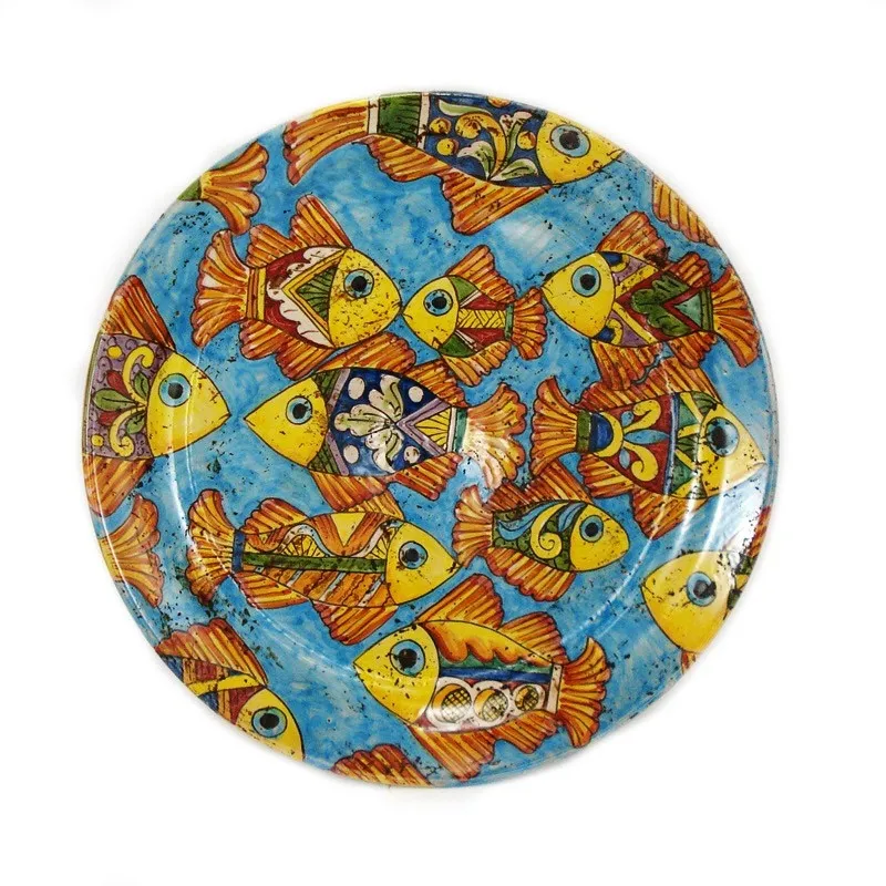 Piatto in Ceramica Pesci cm 45