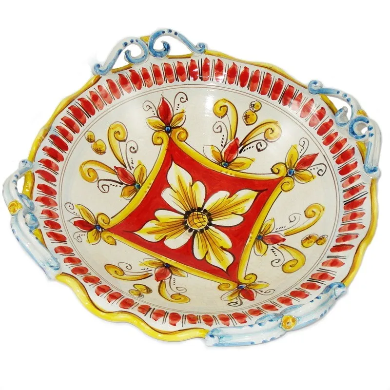 Centrotavola in Ceramica smerlato