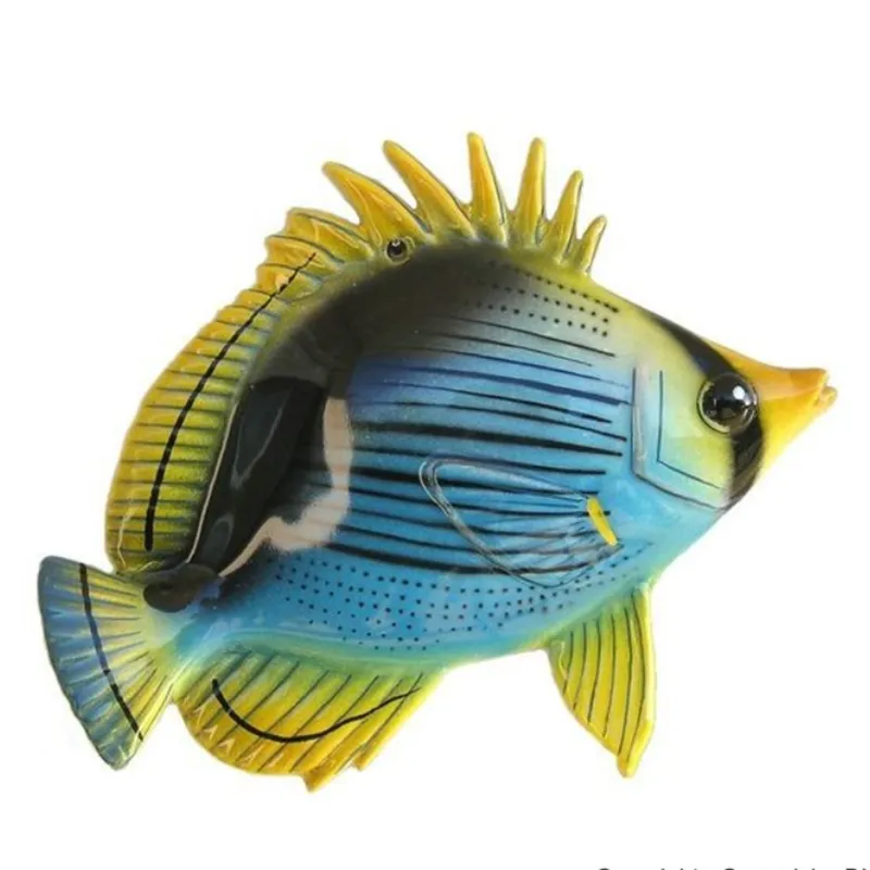 Pesce in ceramica – Mod. Farfalla dorso Nero cm 20
