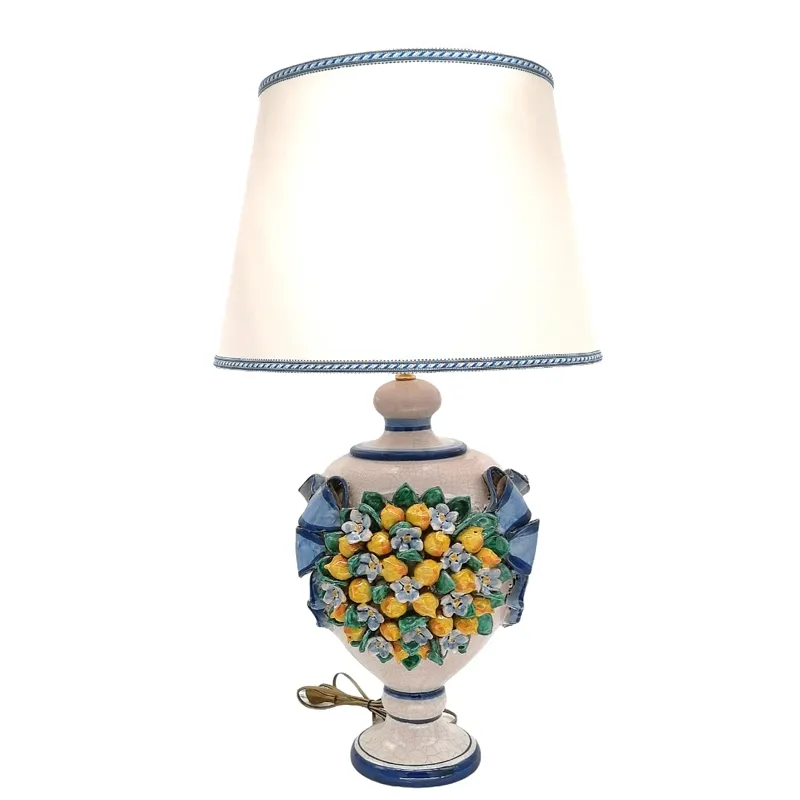 Lume Ceramica Limoni Azzurro cm 75