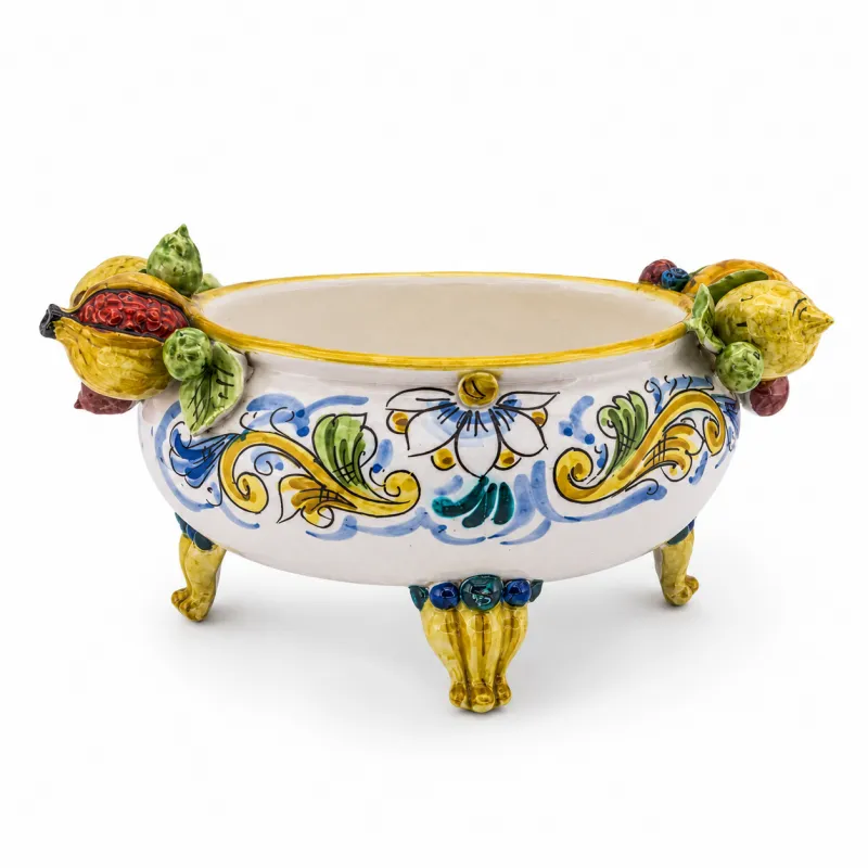 Centrotavola in ceramica di caltagirone