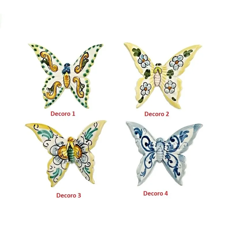 Farfalla in ceramica Caltagirone cm 9