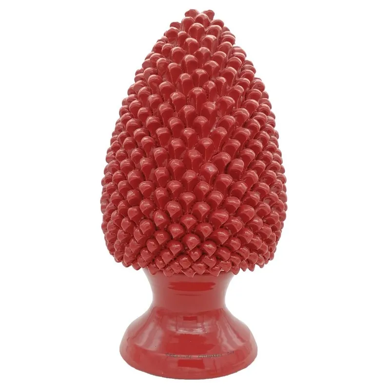 Pigna Gigante cm 50 Ceramica caltagirone Rossa