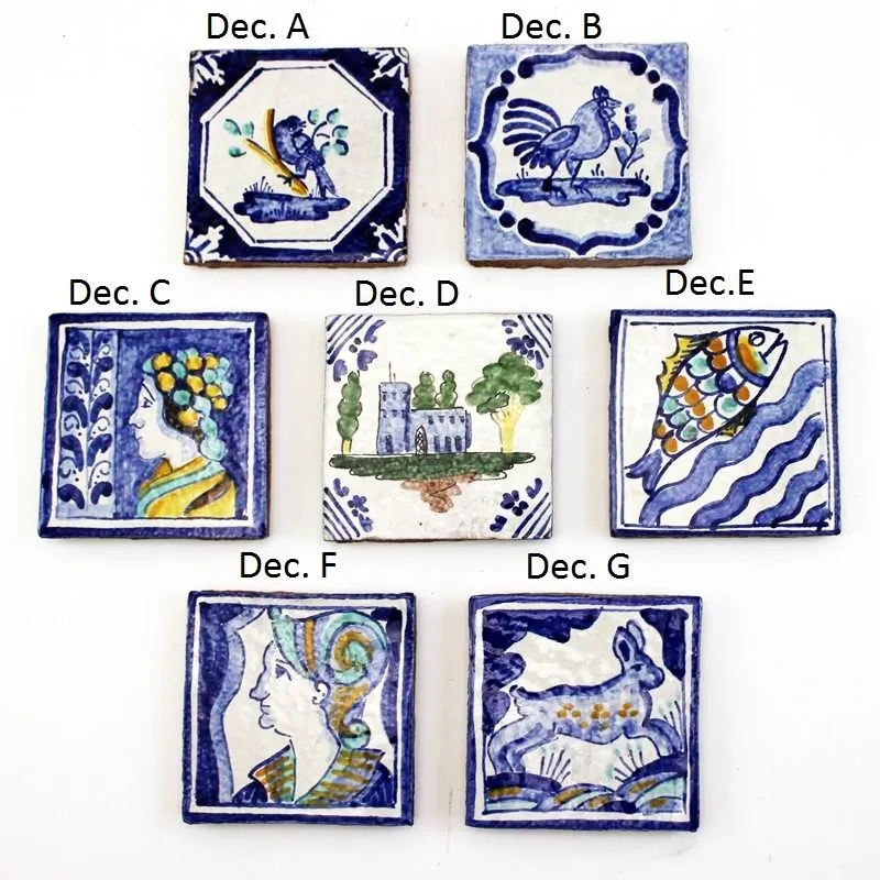 Piastrelle ceramica Caltagirone 10×10 Figurate