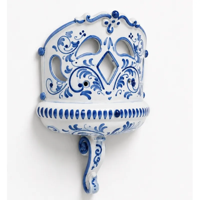 Applique ventola ceramica Caltagirone cm 35
