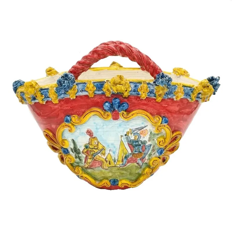 Borsa in ceramica con manici