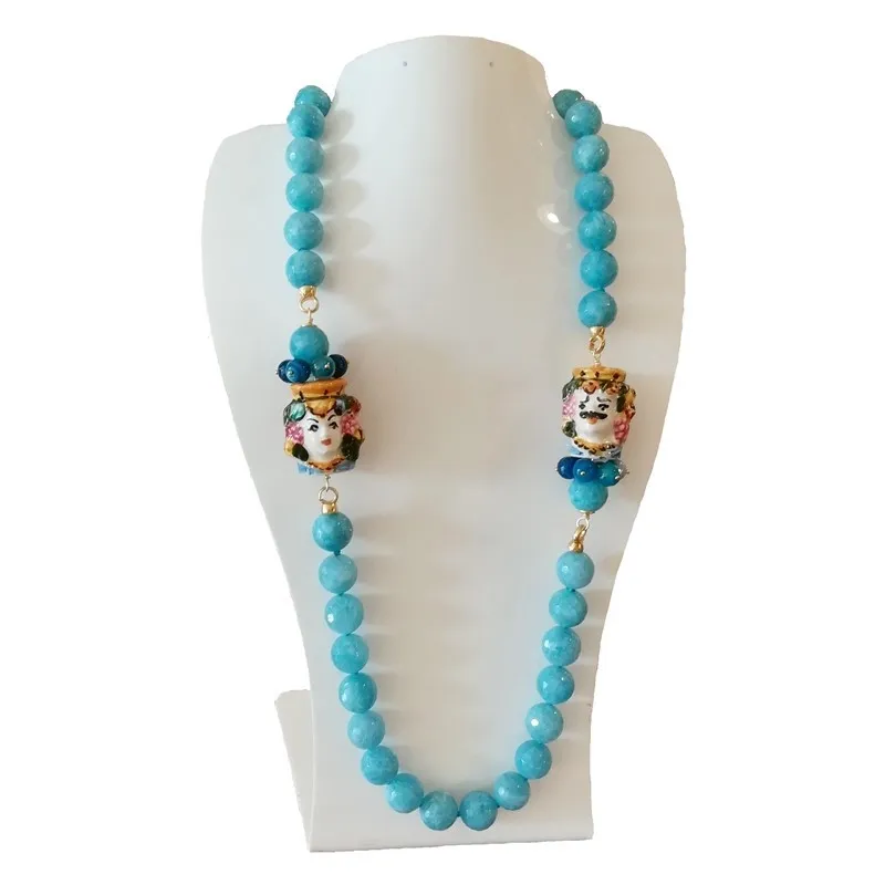 Collana con Mori ceramica Caltagirone Agata