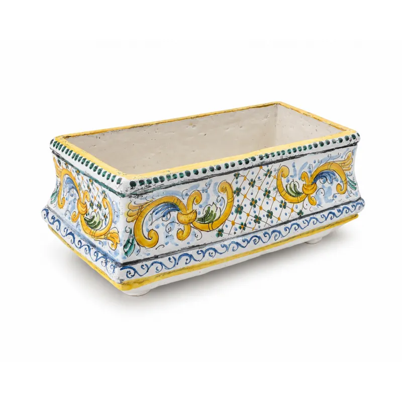 Fioriera Rettangolare ceramica Caltagirone cm 45