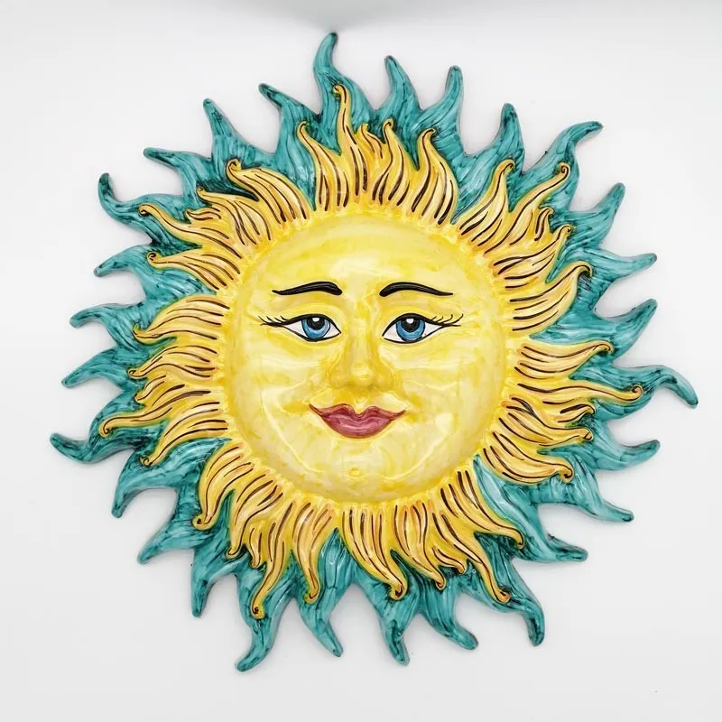 Sole in Ceramica Siciliana di Caltagirone cm 60