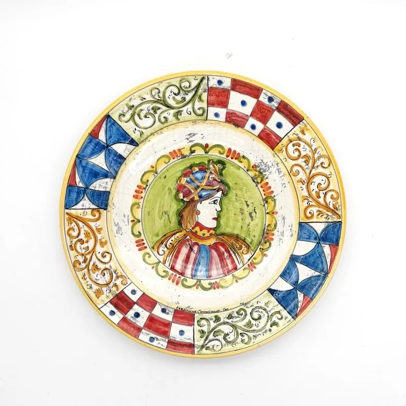 Piatto Ceramica Caltagirone Angelica cm 43