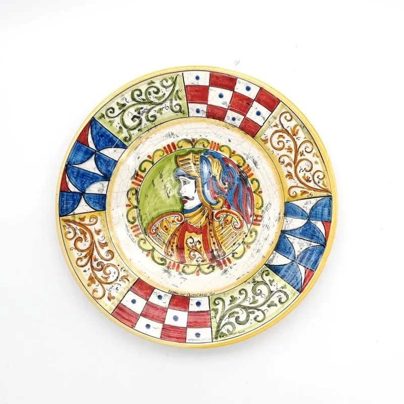 Piatto Ceramica Caltagirone Moro cm 43