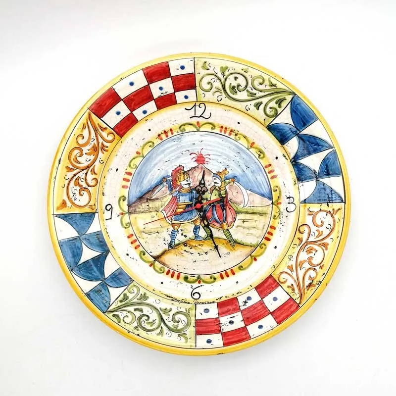 Orologio Ceramica Siciliana Caltagirone Paladini cm 40