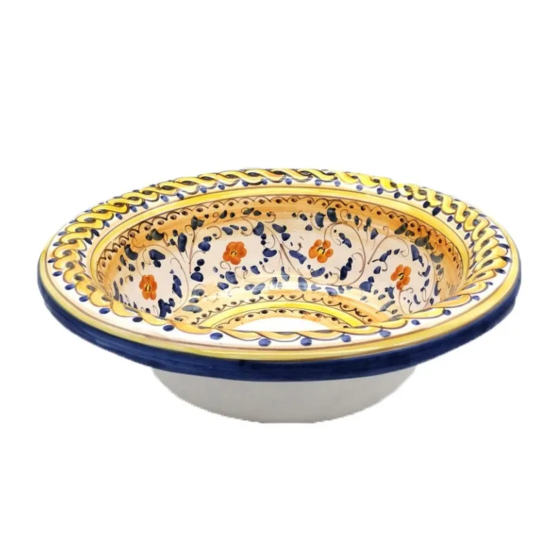 Lavello Ceramica di Caltagirone Blu cm 45