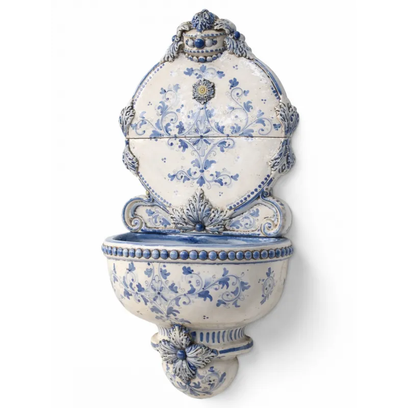 Fontana Murale Ceramiche Caltagirone Blu