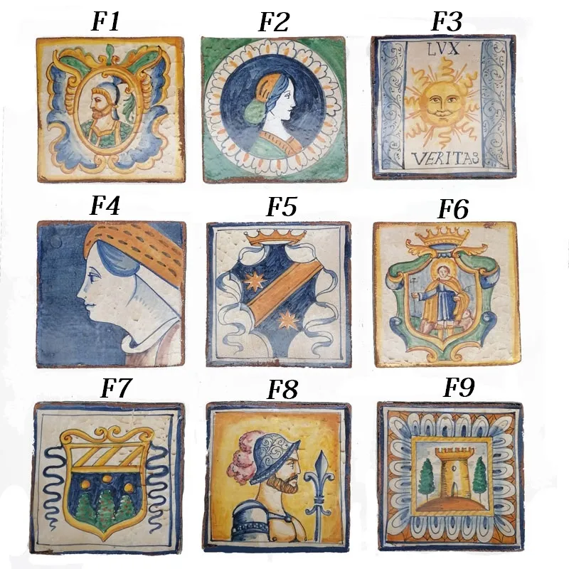 Piastrelle Ceramica Siciliana Figurate 20 X 20