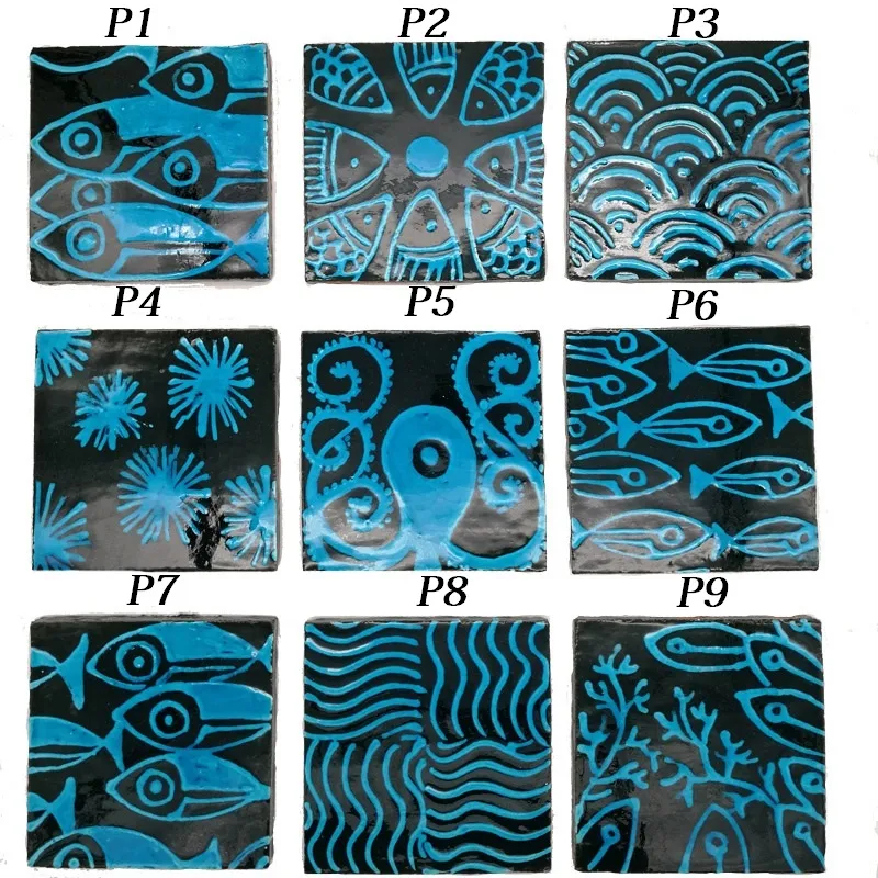 Piastrelle Ceramica Siciliana Mare 20x20