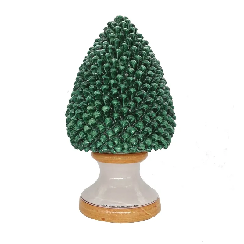 Pigna Gigante cm 50 Ceramica caltagirone Verde
