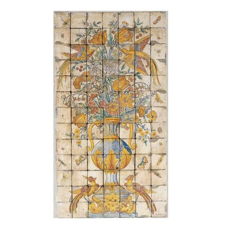 Mosaico Ceramica Siciliana Caltagirone cm 70 x 130