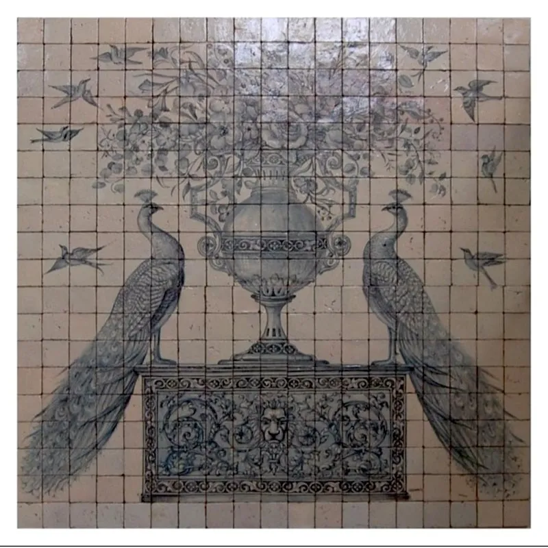 Mosaico Ceramica Siciliana Caltagirone cm 190 X 190