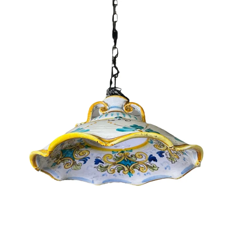 Lampadario in Ceramica Caltagirone Grande cm 45