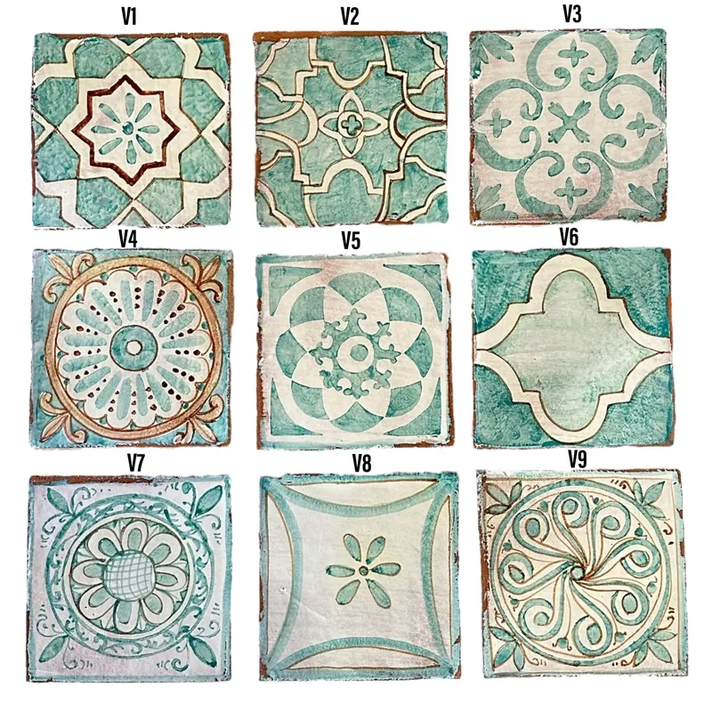 Piastrelle Ceramica Siciliana "Oriental Dream" 20 x 20 cm
